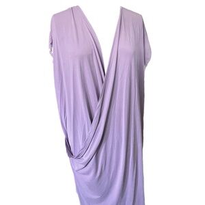 Eloquii Lavender Draped Surplice Dress 18/20